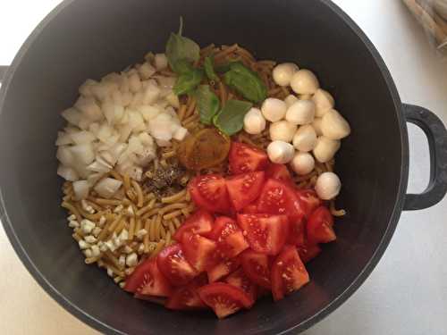 One Pot Pasta Caprese