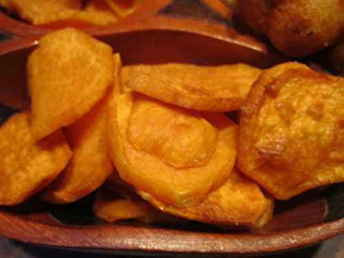 Patates douces frites