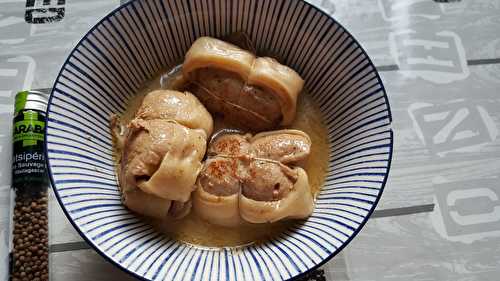 Paupiettes de veau, sauce au poivre sauvage blanc au Cookéo