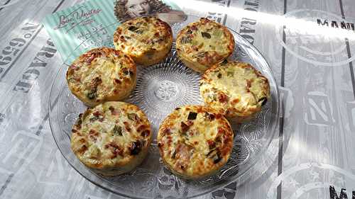 Petites quiches aux poireaux/bacon/lardons