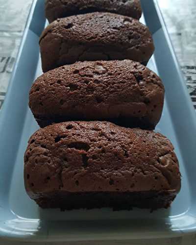 Petits cakes au chocolat noir fondants