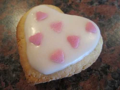 Petits sablés de la Saint Valentin