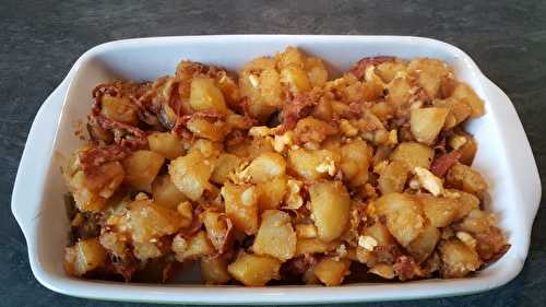 Pommes de terre au chorizo et Etorki au Cookéo
