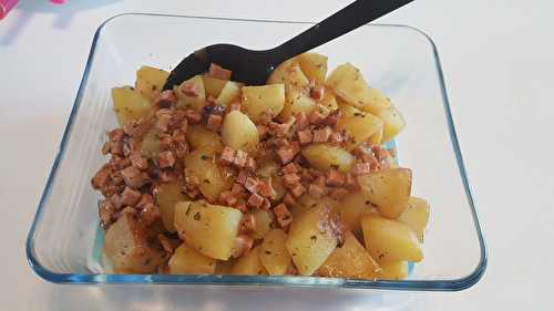 Pommes de terre sautées au jambon au Cookéo