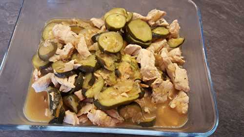 Poulet aux courgettes au Cookéo