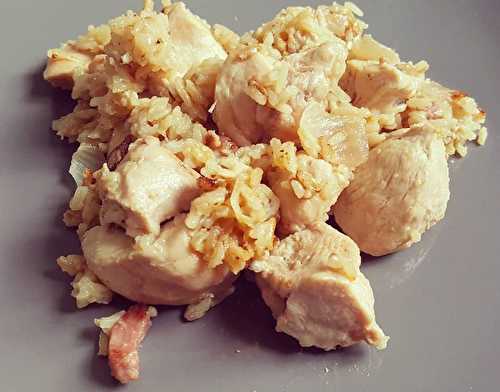 Poulet aux lardons au Cookéo