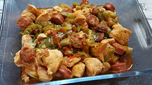 Poulet basquaise au chorizo au Cookéo : recette autour d'un ingrédient#53