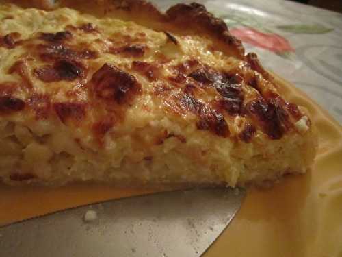 Quiche au fromage à raclette et au chou