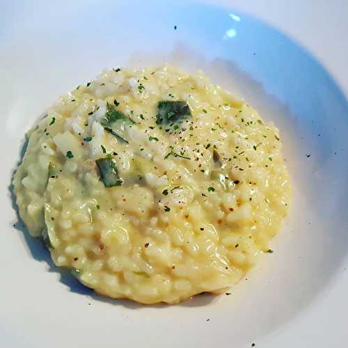 Risotto crémeux poireau parmesan au Cookéo