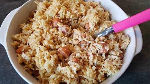 Risotto Knacki moutarde au Cookéo