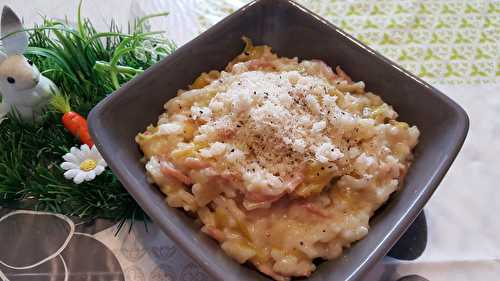 Risotto poireaux poulet au Cookéo