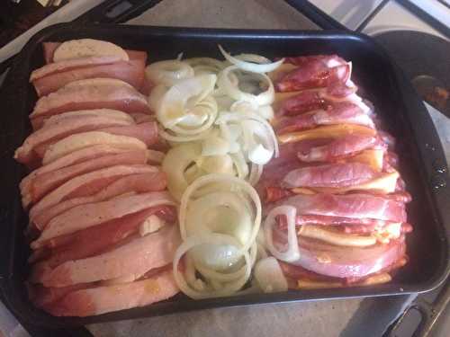 Rôti de porc Orloff au bacon et mozarella