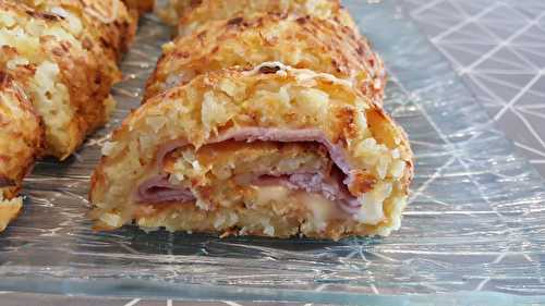 Roulé de pommes de terre jambon fromage