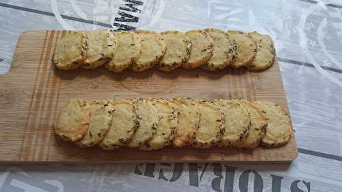 Sablés apéritifs au Cantal