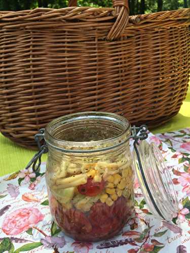 Salad in a Jar : version surimi!