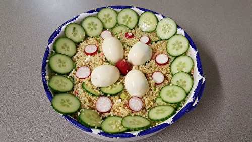 Salade de boulgour aux crevettes