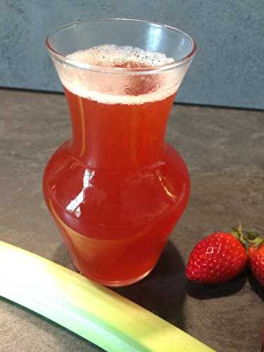 Sirop de fraise rhubarbe