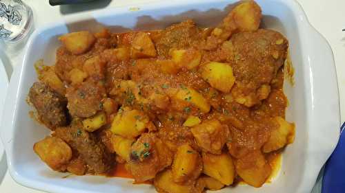 Tajine de kefta pommes de terre au Cookéo