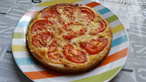 Tarte au thon, moutarde et  à la tomate