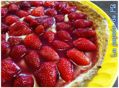 Tarte aux fraises du jardin