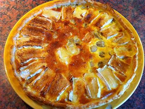 Tarte normande au camenbert et endives caramélisées