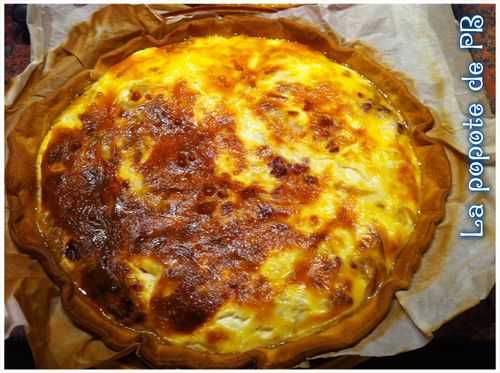 Tarte oignons, lardons