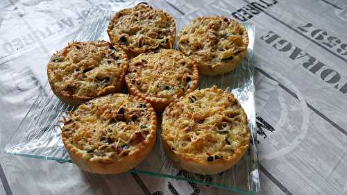 Tartelettes courgette lardons