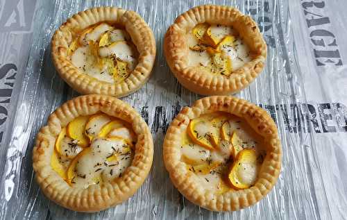 Tartelettes de courgette à la  mozzarella