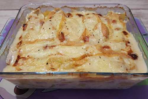 Tartiflette revisitée au jambon et au Chaumes