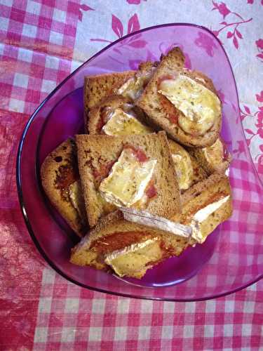 Tartines gourmandes au camembert