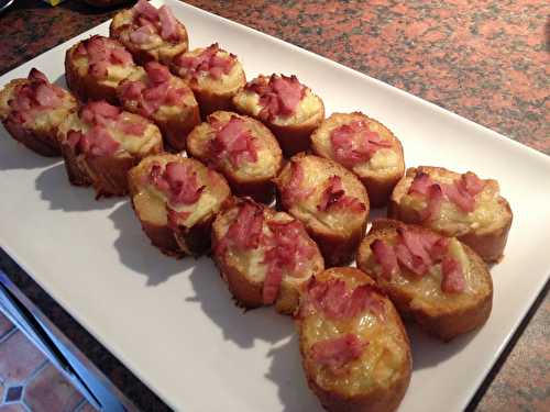 Tartines gourmandes de Bousault au bacon