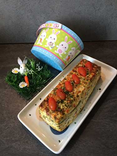 Terrine de légumes aux oeufs et asperges vertes