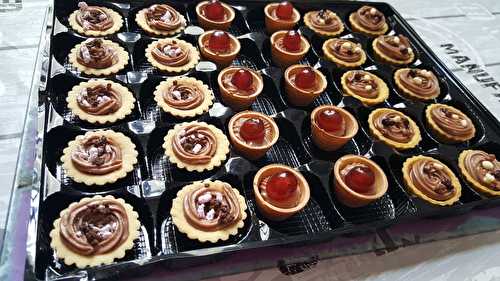 Trio de mignardises à la crème au Nutella