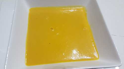 Velouté de carottes au curry au Thermomix