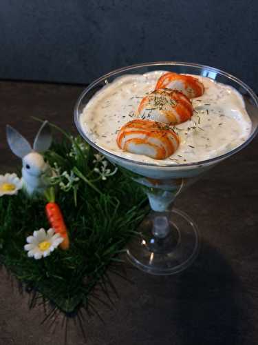 Verrine avocat surimi comme un air de fêtes!