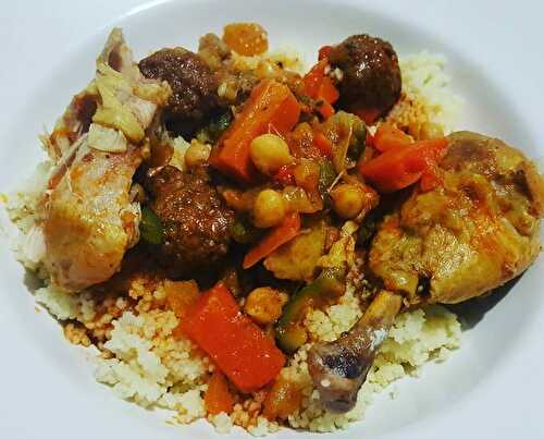 Couscous express aux boulettes et poulet au Cookéo