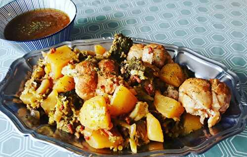 Paupiettes de porc aux brocolis et pommes de terre au Cookéo