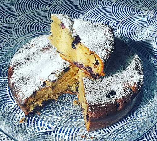 Gâteau au yaourt aux myrtilles