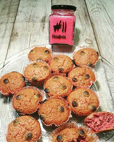 Muffins parfumés au sucre framboise