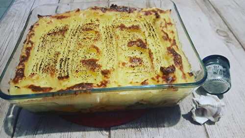 Hachis Parmentier au saumon et à la courgette