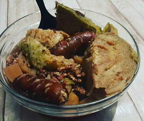 Potée de chou aux diots de Savoie au Cookéo