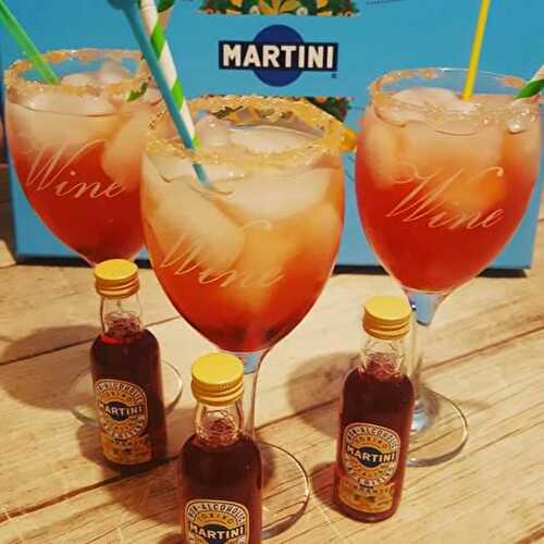 Cocktail agrume au Martini Vibrante