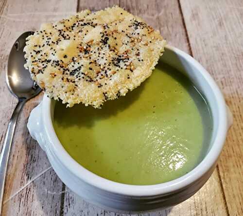 Velouté de brocoli et sa tuile de parmesan - Recette autour d'un ingrédient #82