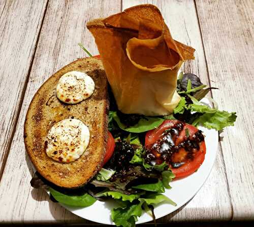 Salade croustillante de chèvre