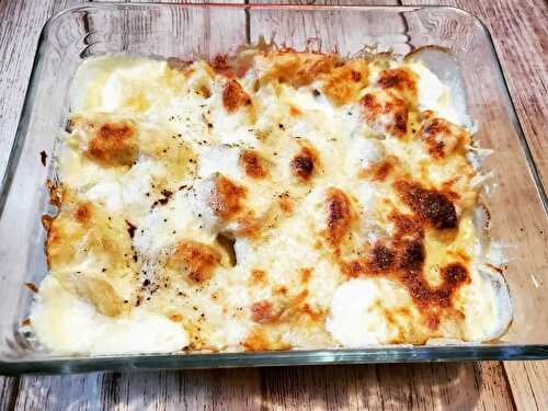 Gratin de pommes et poires de terre