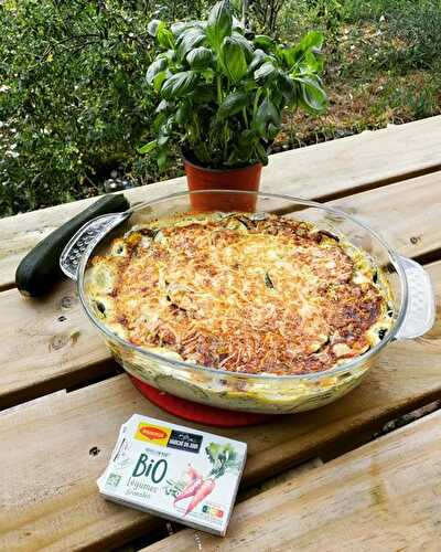 Gratin de courgettes au riz