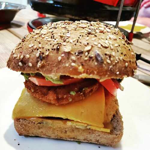 Chicken avocado burger