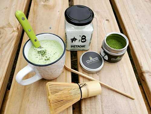 Matcha latte pistache