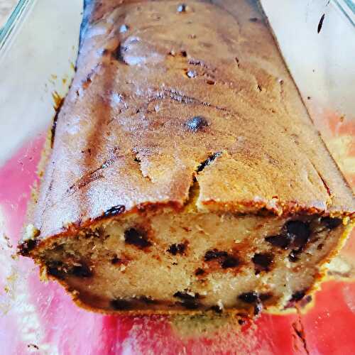 Cake banane et pépites de chocolat au Thermomix