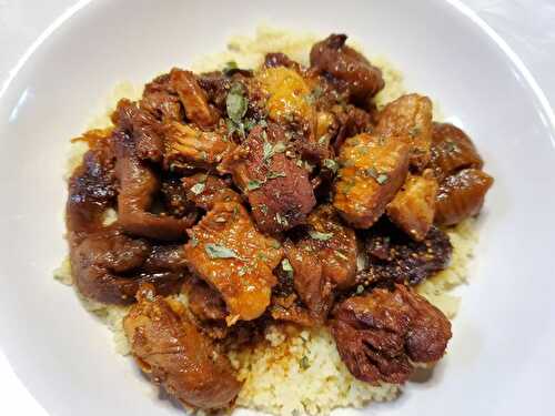 Tajine de blanc de poulet à la figue séchée au Cookéo